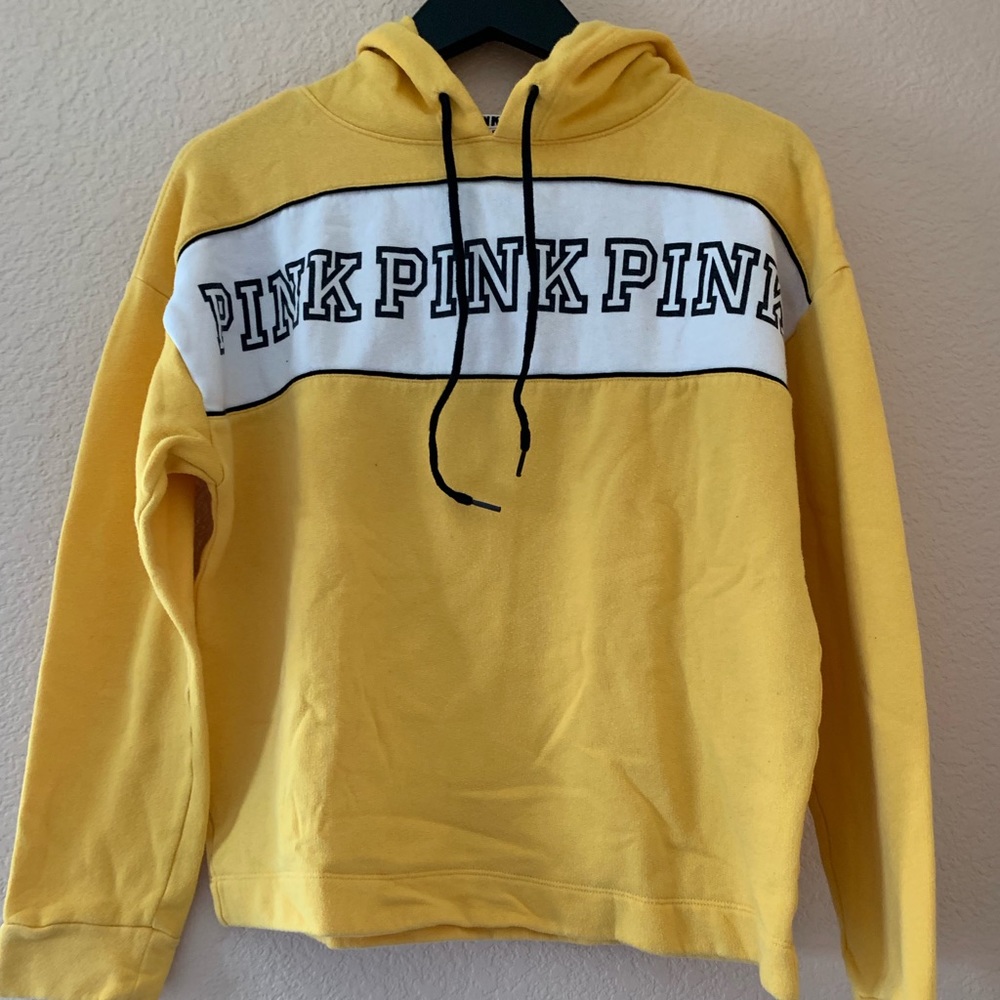 Yellow hoodie form PINK